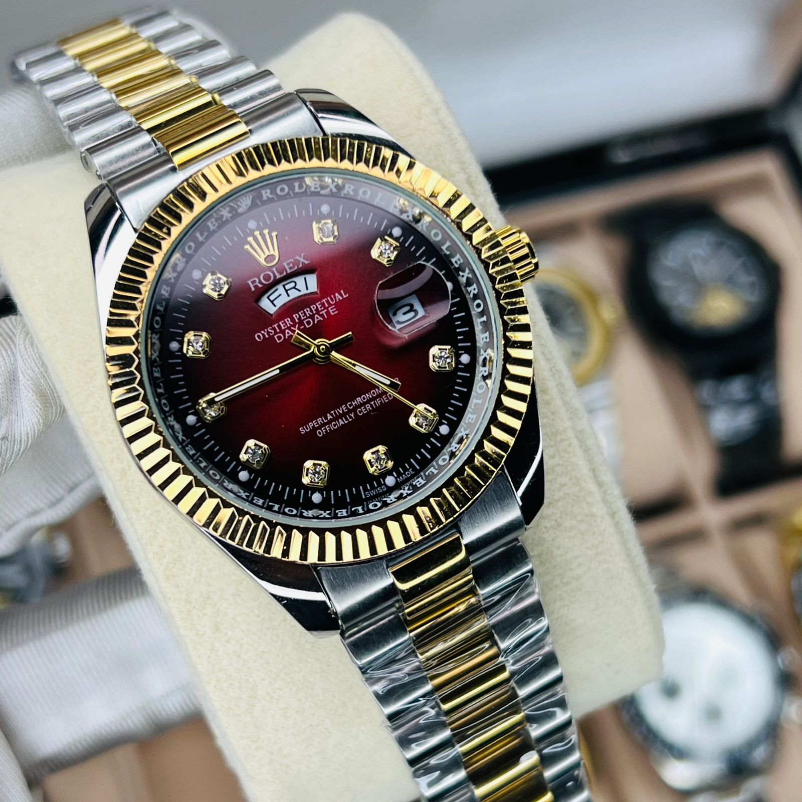 Premium Quality RLX Watches T Carry Red