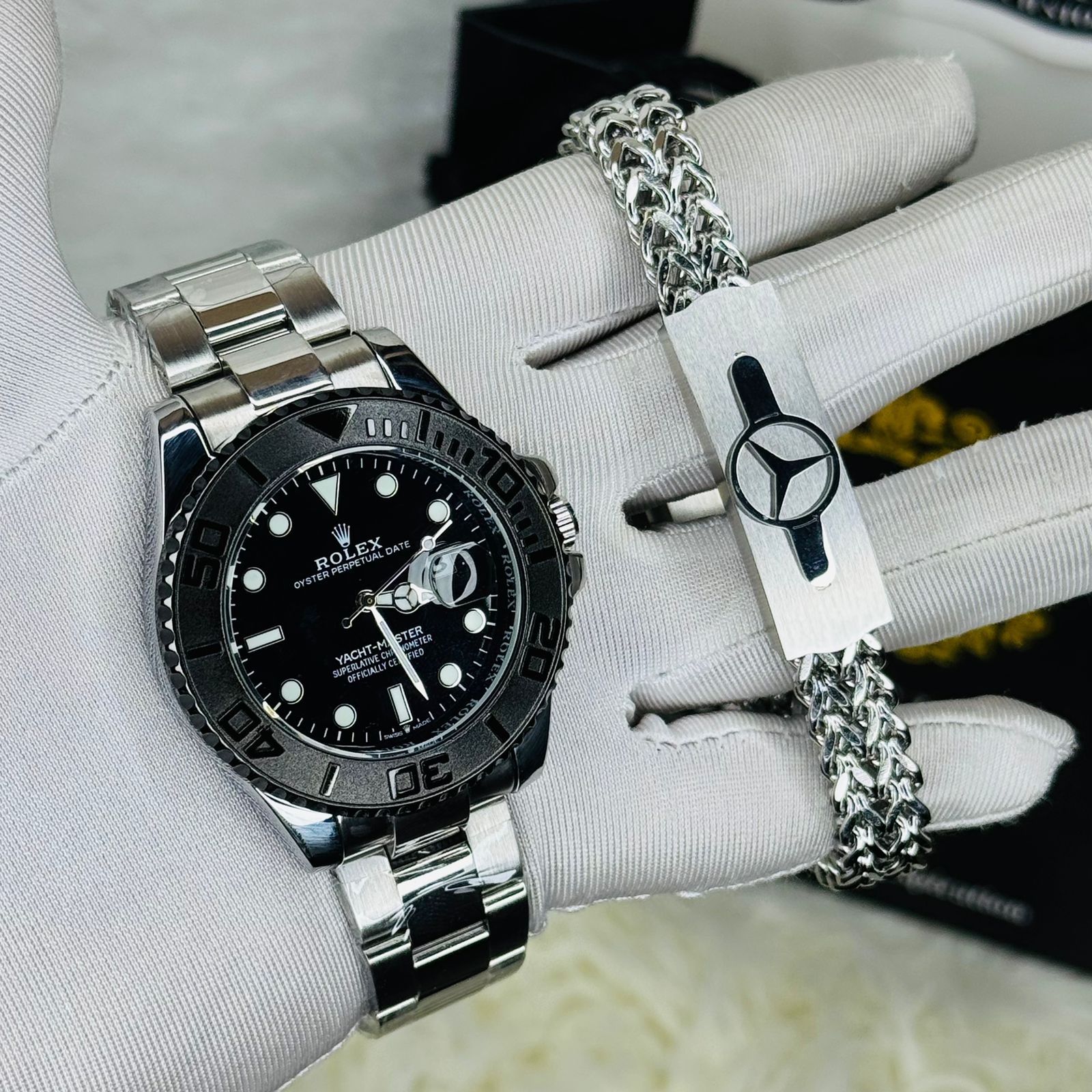 Yacht-Master Edition & Mercedes-Benz Bracelet Combo