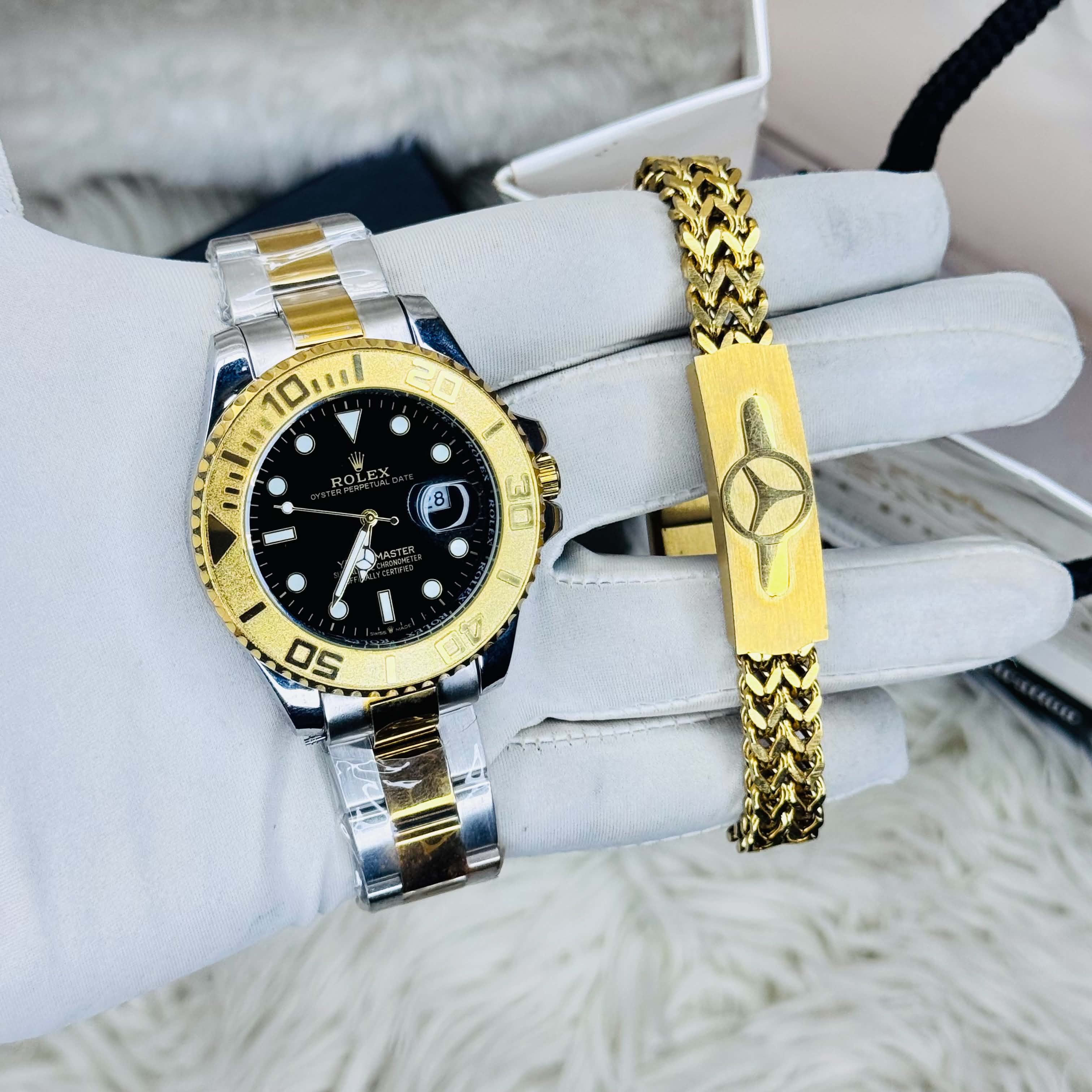 Yacht Master Watch & Bracelet Combo