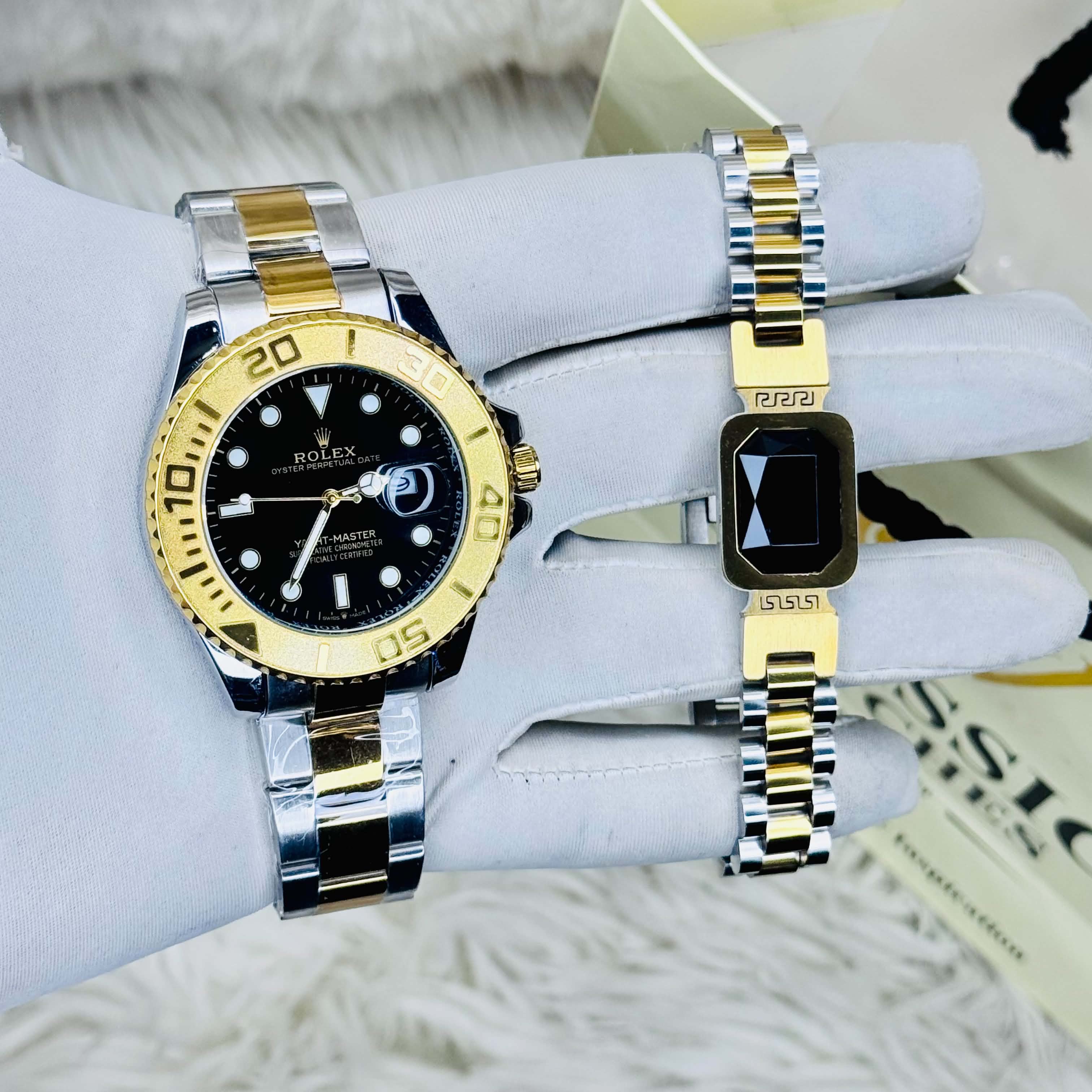 Yacht Master Watch & Bracelet Combo